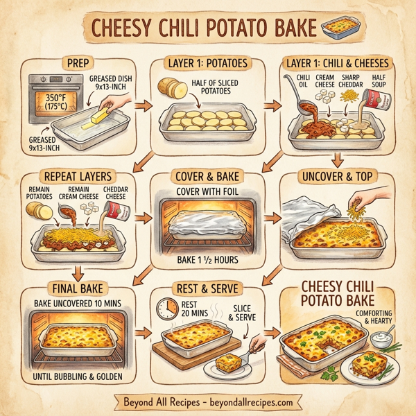 Cheesy Chili Potato Bake instructions
