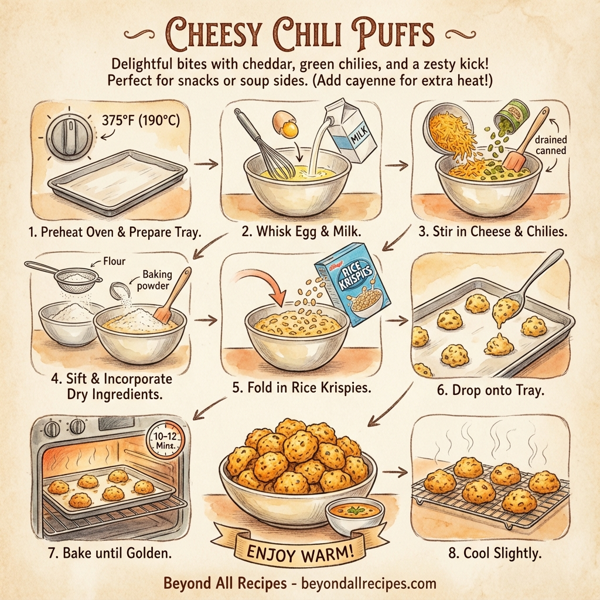 Cheesy Chili Puffs instructions