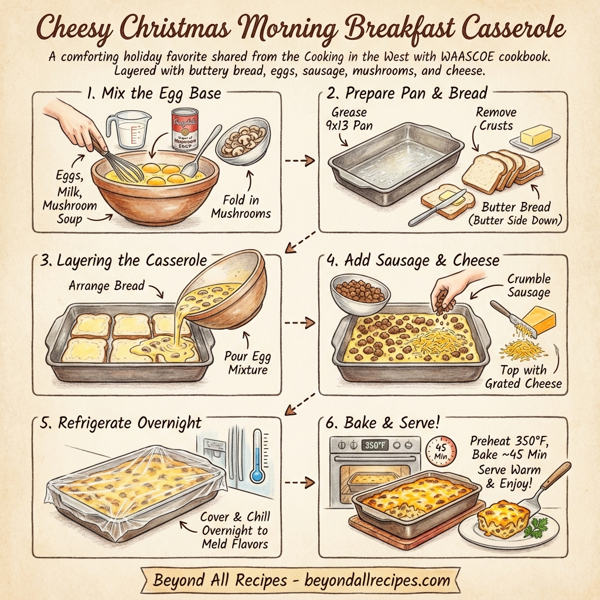 Cheesy Christmas Morning Breakfast Casserole instructions