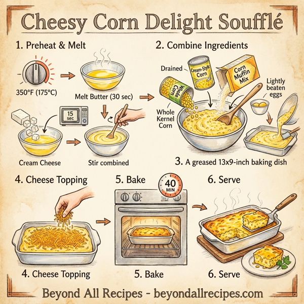Cheesy Corn Delight Soufflé instructions