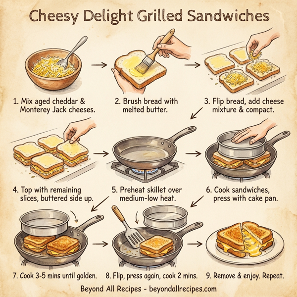 Cheesy Delight Grilled Sandwiches instructions