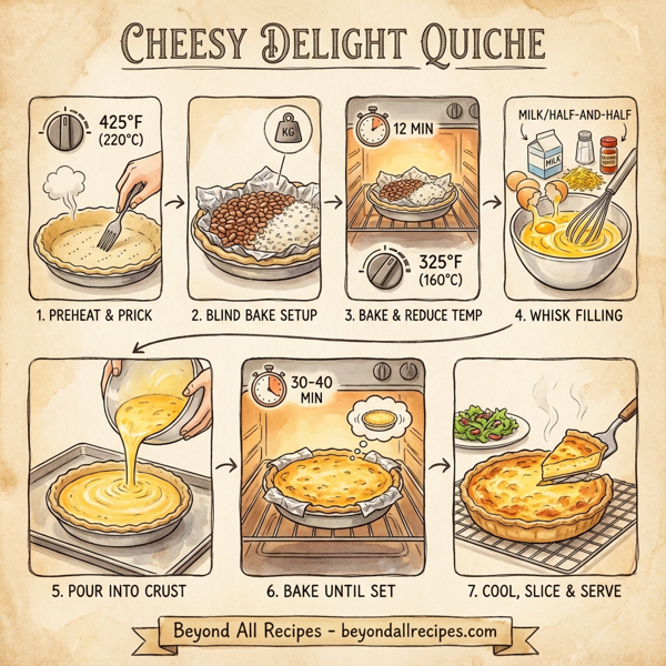 Cheesy Delight Quiche instructions