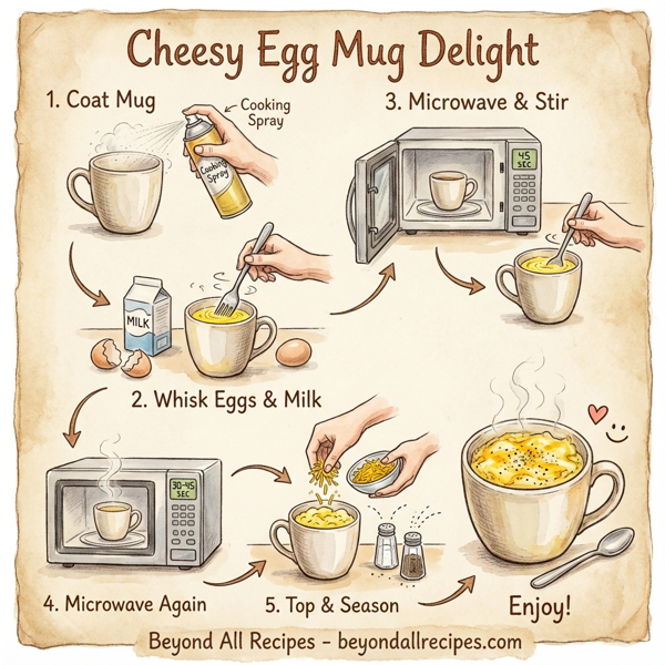 Cheesy Egg Mug Delight instructions