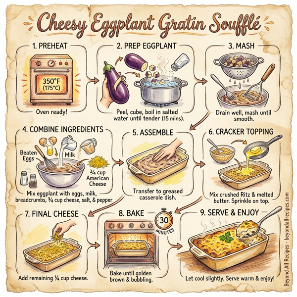 Cheesy Eggplant Gratin Soufflé instructions