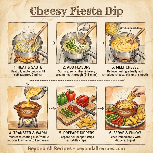 Cheesy Fiesta Dip instructions