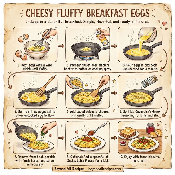 Cheesy Fluffy Breakfast Eggs instructions