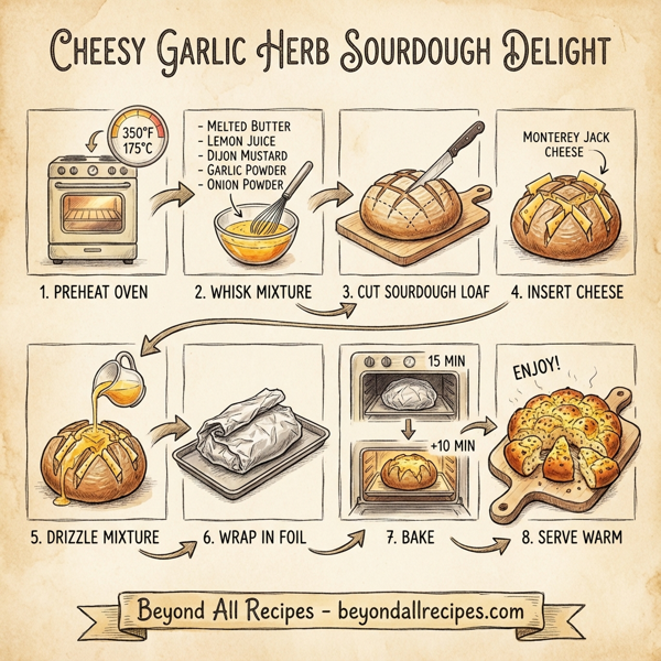 Cheesy Garlic Herb Sourdough Delight instructions
