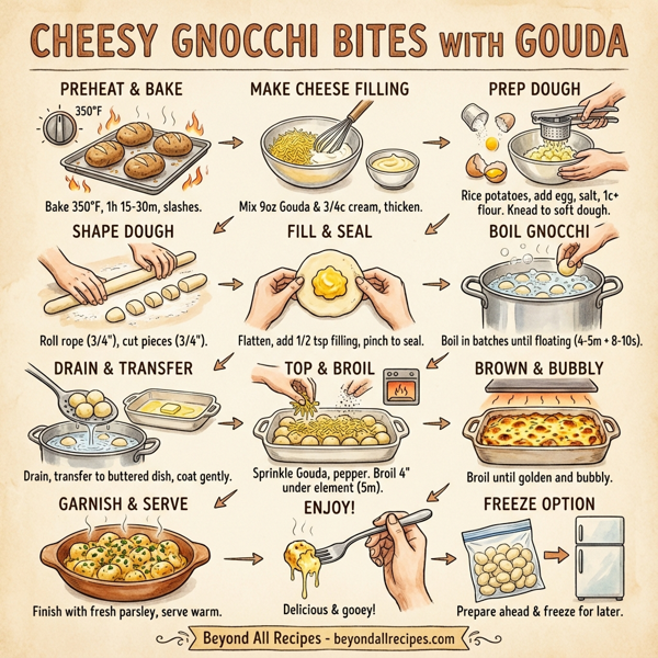 Cheesy Gnocchi Bites with Gouda instructions