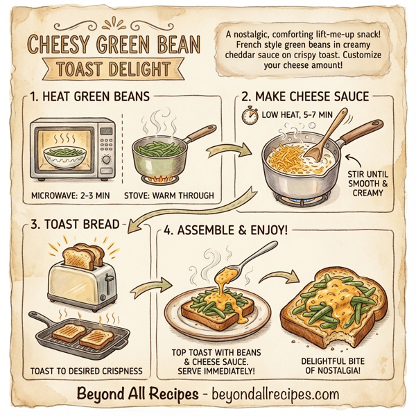 Cheesy Green Bean Toast Delight instructions