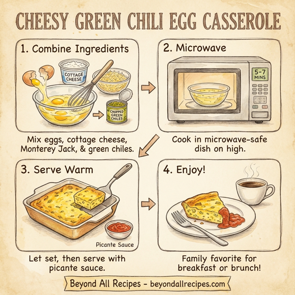 Cheesy Green Chili Egg Casserole instructions