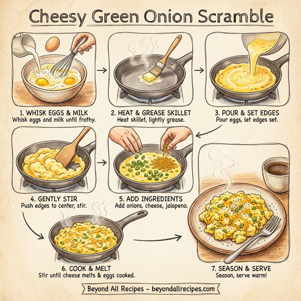 Cheesy Green Onion Scramble instructions