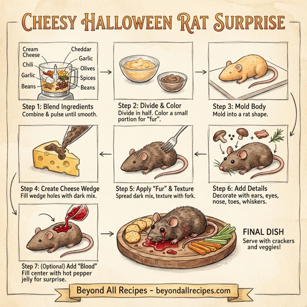 Cheesy Halloween Rat Surprise instructions