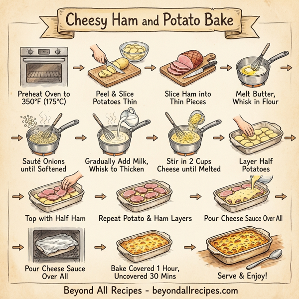Cheesy Ham and Potato Bake instructions