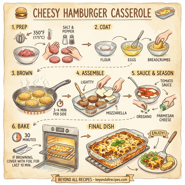 Cheesy Hamburger Casserole instructions