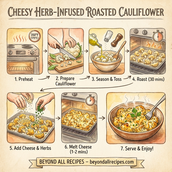 Cheesy Herb-Infused Roasted Cauliflower instructions