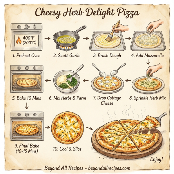 Cheesy Herb Delight Pizza instructions