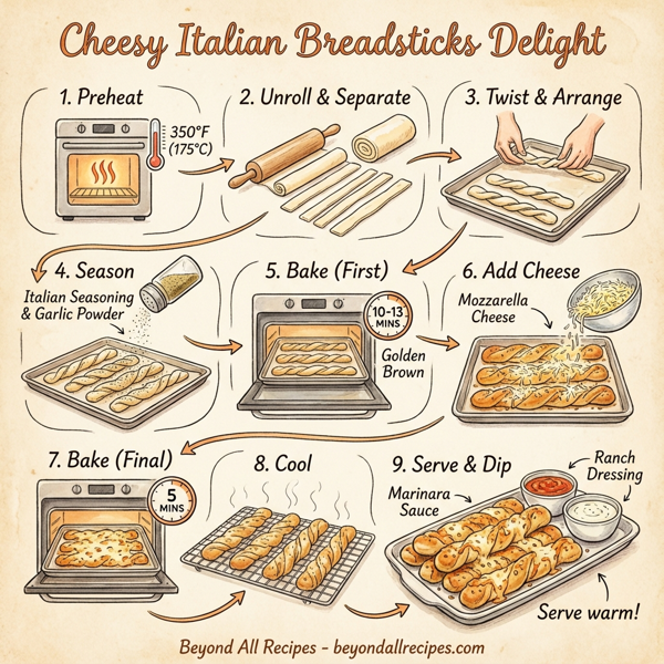 Cheesy Italian Breadsticks Delight instructions