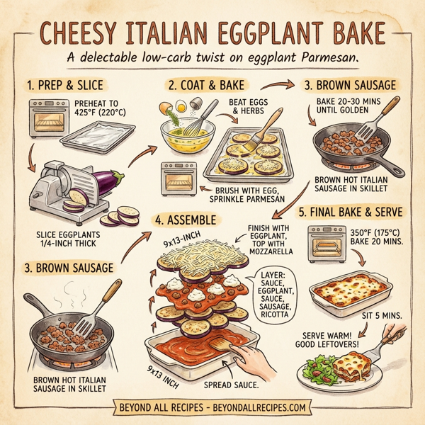 Cheesy Italian Eggplant Bake instructions