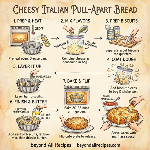 Cheesy Italian Pull-Apart Bread instructions