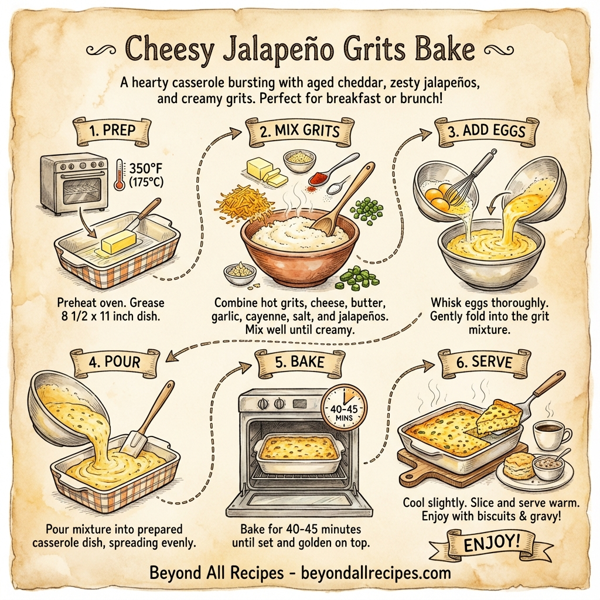 Cheesy Jalapeño Grits Bake instructions