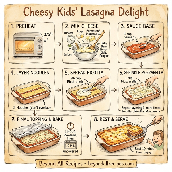 Cheesy Kids' Lasagna Delight instructions