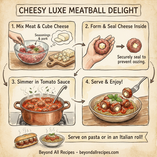 Cheesy Luxe Meatball Delight instructions
