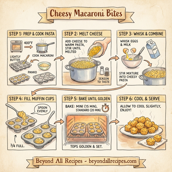 Cheesy Macaroni Bites instructions