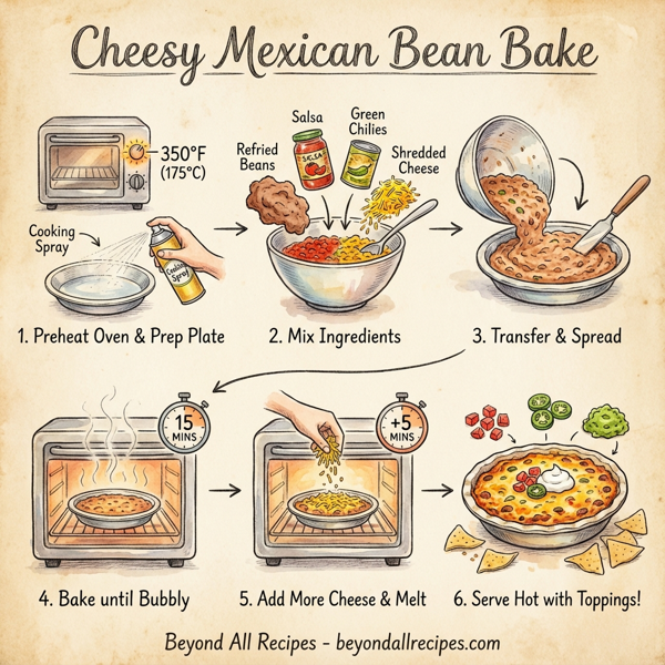 Cheesy Mexican Bean Bake instructions