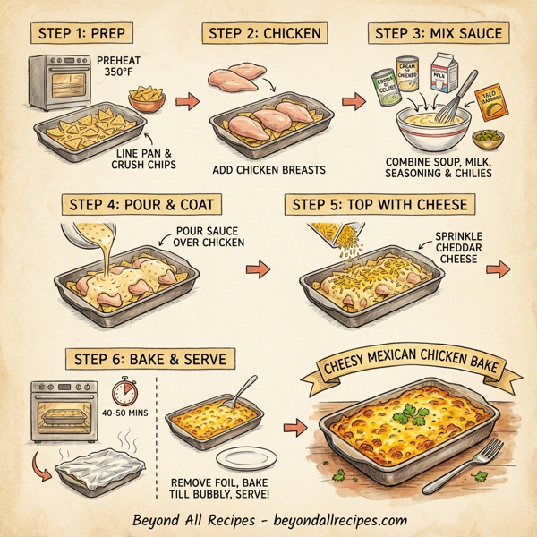 Cheesy Mexican Chicken Bake instructions