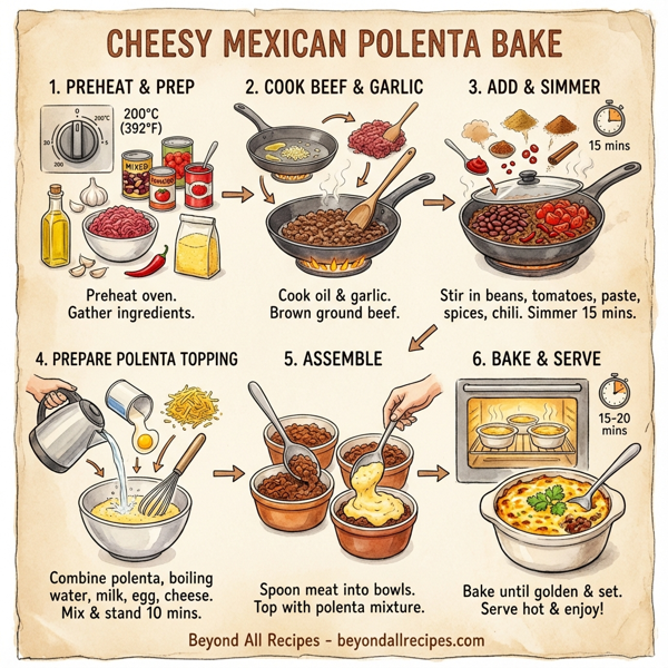 Cheesy Mexican Polenta Bake instructions