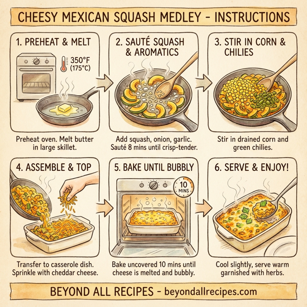 Cheesy Mexican Squash Medley instructions