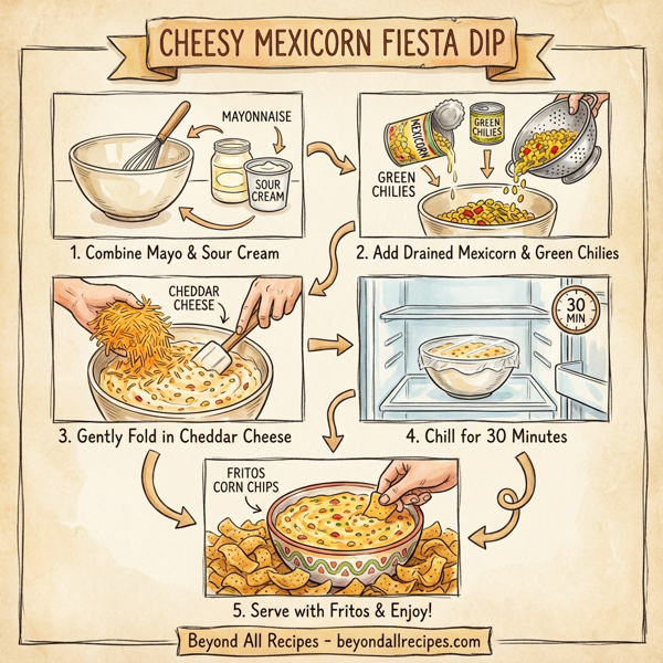 Cheesy Mexicorn Fiesta Dip instructions