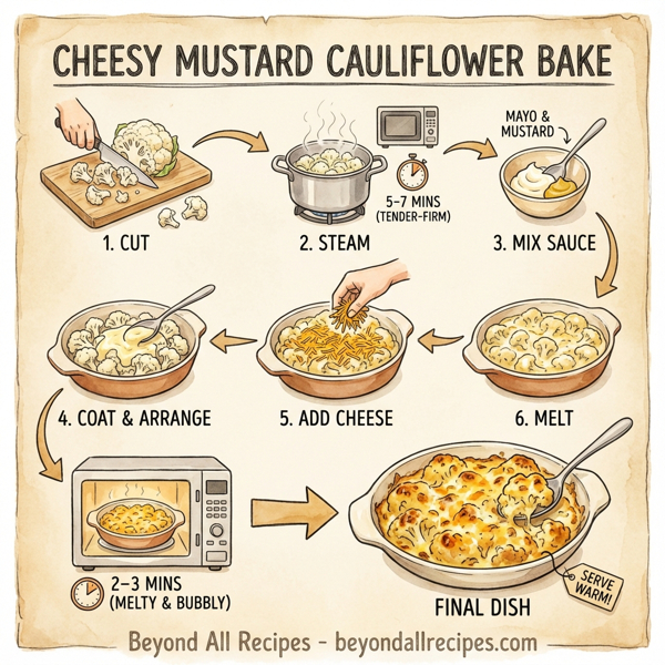 Cheesy Mustard Cauliflower Bake instructions