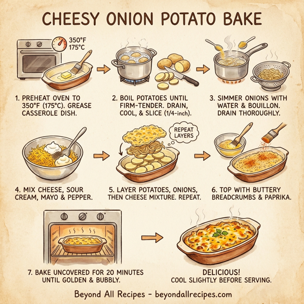 Cheesy Onion Potato Bake instructions