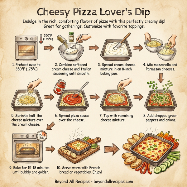 Cheesy Pizza Lover's Dip instructions