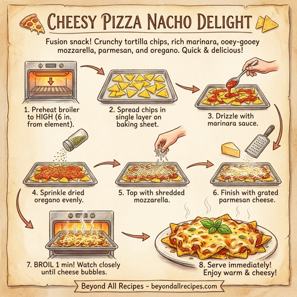 Cheesy Pizza Nacho Delight instructions