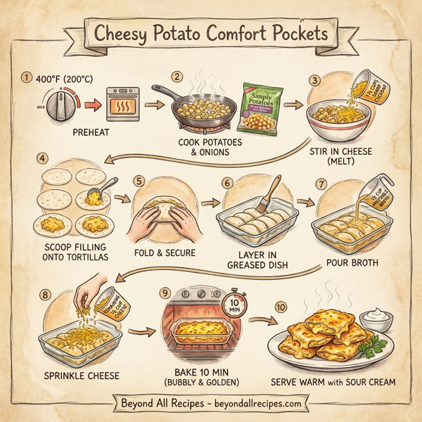 Cheesy Potato Comfort Pockets instructions