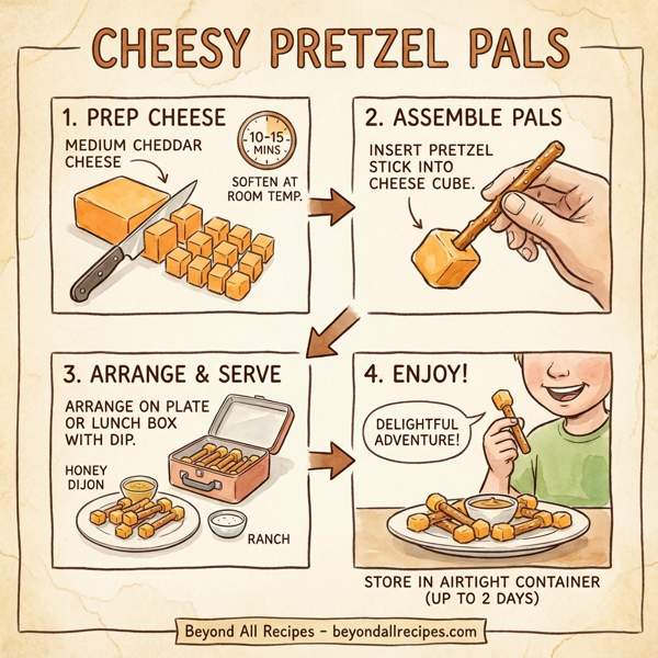 Cheesy Pretzel Pals instructions