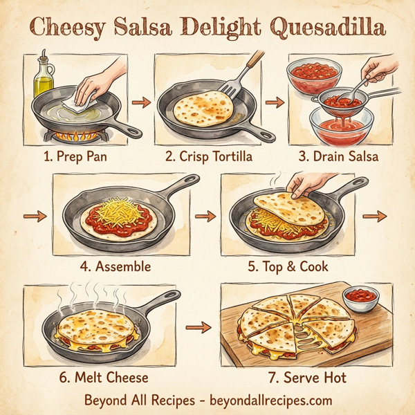 Cheesy Salsa Delight Quesadilla instructions