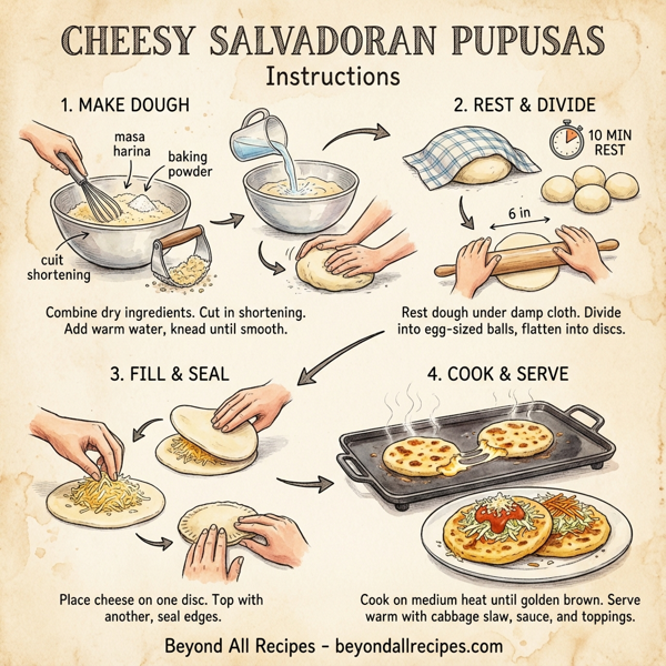 Cheesy Salvadoran Pupusas instructions