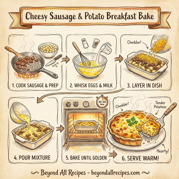 Cheesy Sausage & Potato Breakfast Bake instructions