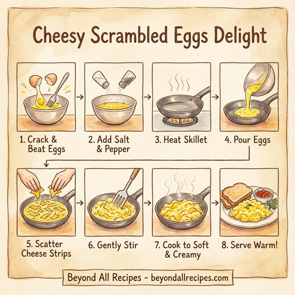 Cheesy Scrambled Eggs Delight instructions
