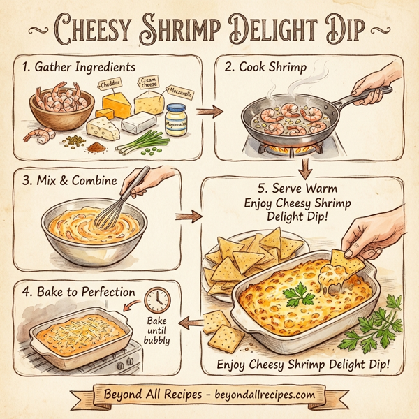 Cheesy Shrimp Delight Dip instructions