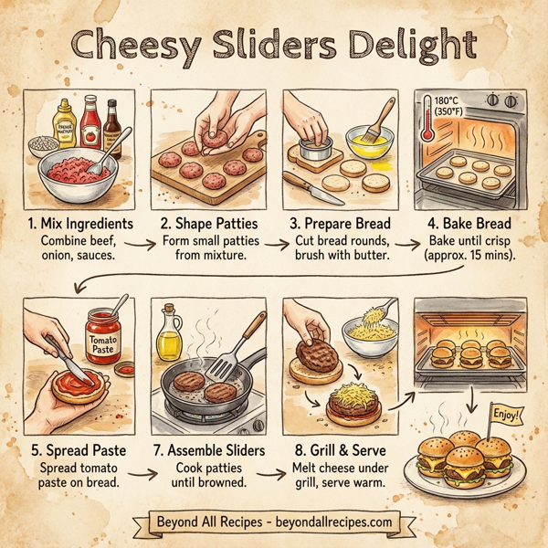 Cheesy Sliders Delight instructions
