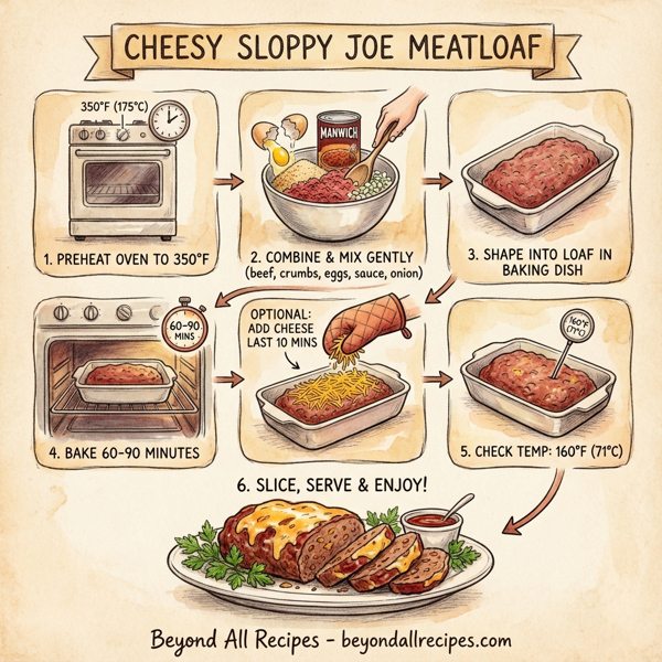 Cheesy Sloppy Joe Meatloaf instructions