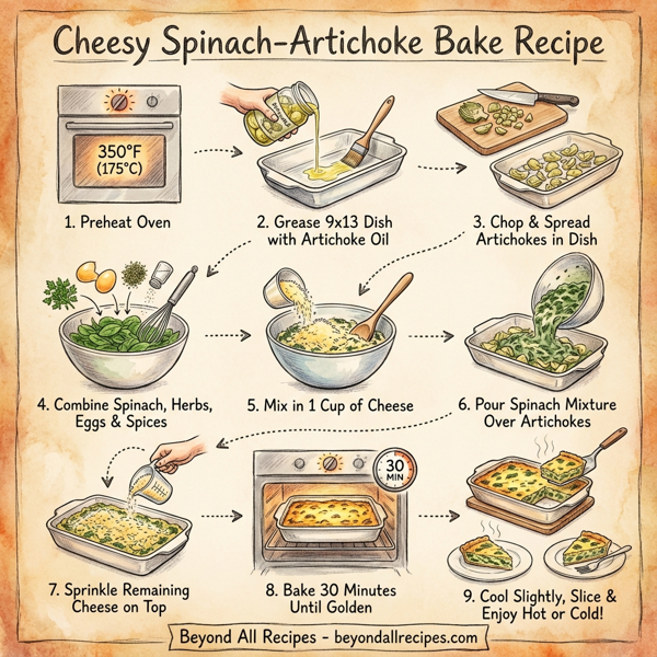 Cheesy Spinach-Artichoke Bake instructions