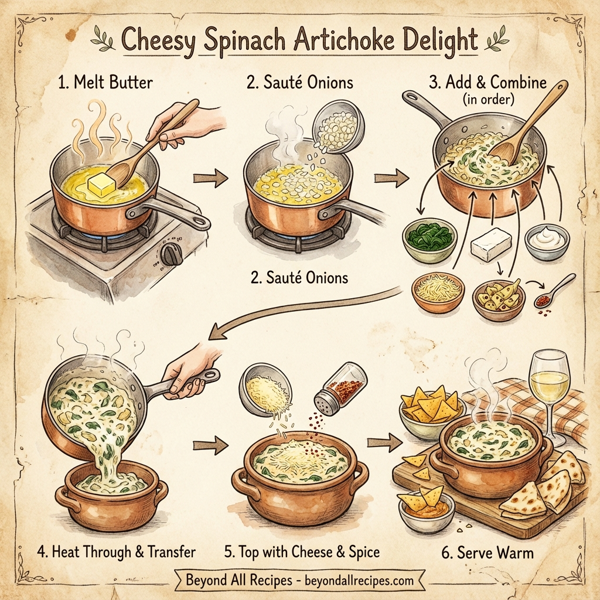 Cheesy Spinach Artichoke Delight instructions
