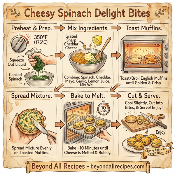 Cheesy Spinach Delight Bites instructions