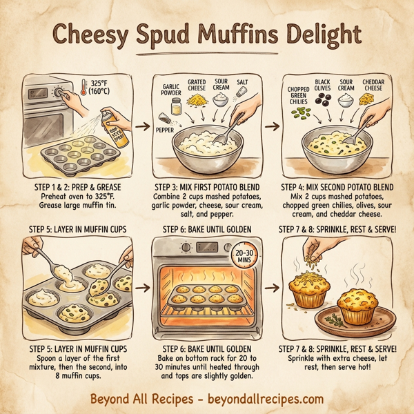 Cheesy Spud Muffins Delight instructions
