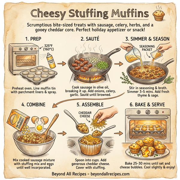 Cheesy Stuffing Muffins instructions